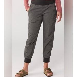 prAna Summit Jogger Pants Size Small Gray Pull On Athleisure Activewear